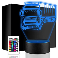 LED NIGHT LAMP TRUCK 3D + REMOTE