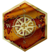  MIRROR DECORATIVE PANEL FOR THE WALL HEXAGON 