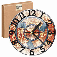 WALL CLOCK WOODEN IRON