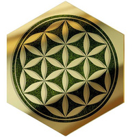  MIRROR DECORATIVE PANEL FOR THE WALL HEXAGON 