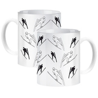 SKI JUMPING MUG FOR A SKI JUMPER
