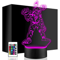  LED NIGHT LAMP FNAF 3D COMPUTER GAME + REMOTE 