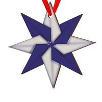 Wooden bauble for the Christmas tree