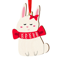 Wooden bauble for the Christmas tree