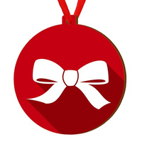 Wooden bauble for the Christmas tree