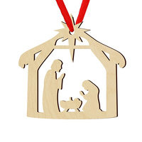 Wooden bauble for the Christmas tree