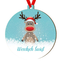 Wooden bauble for the Christmas tree