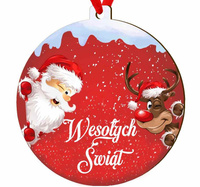 Wooden bauble for the Christmas tree