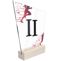 2nd place Sports statuette running marathon for a runner