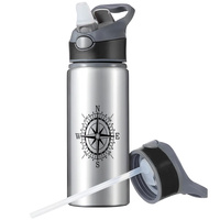 MUG SPORTS BOTTLE WATER BOTTLE WITH STRAW WITH HANDLE SURVIVAL 