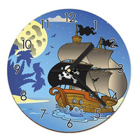 WOODEN WALL CLOCK FOR CHILDREN