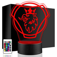 SCANIA TRUCK 3D LED NIGHT LAMP + REMOTE 