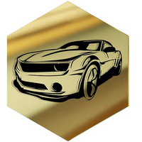  MIRROR DECORATIVE PANEL FOR THE WALL HEXAGON 