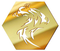  MIRROR DECORATIVE PANEL FOR THE WALL HEXAGON 