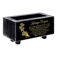 FLOWER POT FOR GRAVE ALL SAINTS CEMETERY HEART CROSS CANDLE