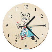 WOODEN WALL CLOCK FOR CHILDREN