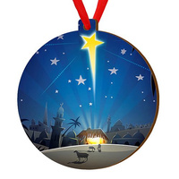 Wooden bauble for the Christmas tree