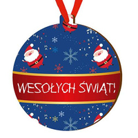 Wooden bauble for the Christmas tree