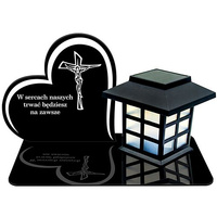SOLAR LED CANDLE STATUETTE FOR CEMETERY GRAVE LARGE