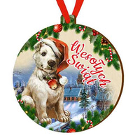 Wooden bauble for the Christmas tree