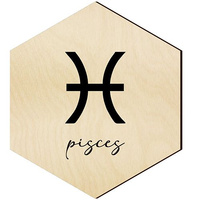  WOODEN DECORATIVE PANEL FOR A WALL HEXAGON