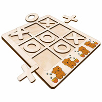 TIC TACK TOE GAME HONEY BEAR TEDDY