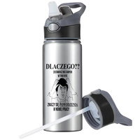 MUG SPORTS BOTTLE WATER BOTTLE WITH STRAW WITH HANDLE SURVIVAL 