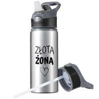 MUG SPORTS BOTTLE WATER BOTTLE WITH STRAW WITH HANDLE SURVIVAL 