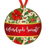 Wooden bauble for the Christmas tree