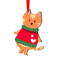 Wooden bauble for the Christmas tree