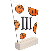 3rd place Sports statuette basketball for basketball players teams