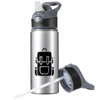 MUG SPORTS BOTTLE WATER BOTTLE WITH STRAW WITH HANDLE SURVIVAL 