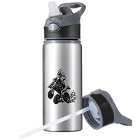 MUG SPORTS BOTTLE WATER BOTTLE WITH STRAW WITH HANDLE SURVIVAL 