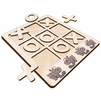 TIC TACK TOE GAME RHINOCEROS ANIMAL
