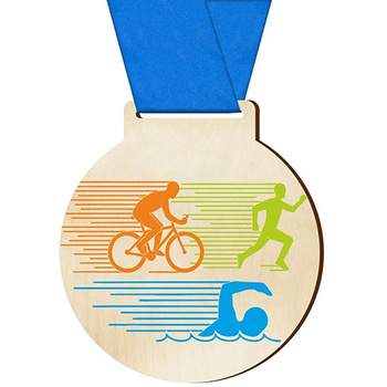 Sports medal triathlon for athlete