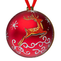 Wooden bauble for the Christmas tree