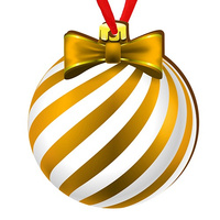 Wooden bauble for the Christmas tree