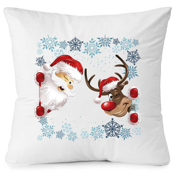 PILLOW, GIFT FOR SANTA'S DAY, WINTER STAR, CHRISTMAS CLAUS, REINDEER