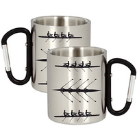 METAL MUG FOR A ROWER ROWING