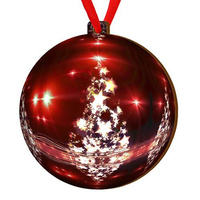 Wooden bauble for the Christmas tree