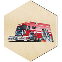 WOODEN DECORATIVE PANEL FOR A WALL HEXAGON