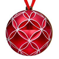 Wooden bauble for the Christmas tree
