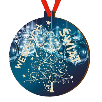 Wooden bauble for the Christmas tree