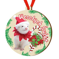 Wooden bauble for the Christmas tree