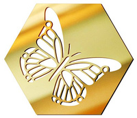  MIRROR DECORATIVE PANEL FOR THE WALL HEXAGON 