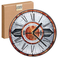 WALL CLOCK WOODEN IRON