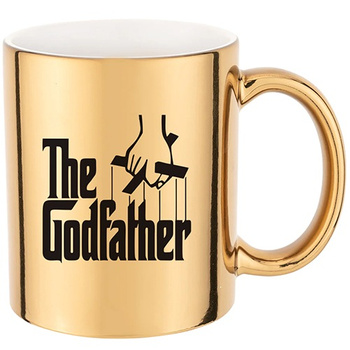 THE GODFATHER gold mirror mug