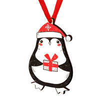Wooden bauble for the Christmas tree