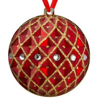 Wooden bauble for the Christmas tree