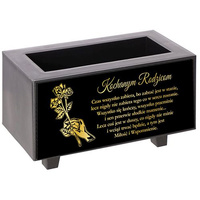 FLOWER POT FOR GRAVE ALL SAINTS CEMETERY HEART CROSS CANDLE